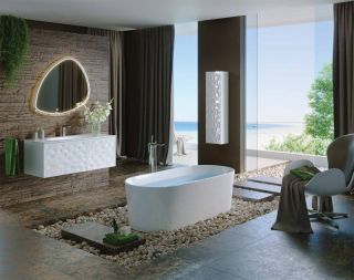 Подвесная тумба под раковину Clarberg Dune DUN0112 120см белый