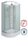 Душевая кабина Niagara NG-33394-14RBKTG с гидромассажем 130x90см серебро/матовое