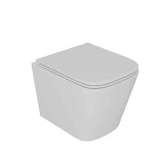 Комплект DQ Унитаз подвесной безободковый (торнадо) белый DT1436516, Инсталляция DI8050127, Клавиша смыва DB1529001, хром (DS1431621)