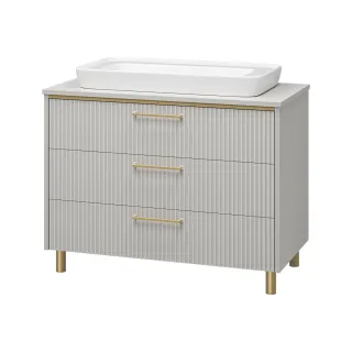 Напольная тумба под раковину Brevita Elche УТ000023946 101.2 см серый