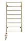 Полотенцесушитель электрический Domoterm Медея П8 400x800 EL золото