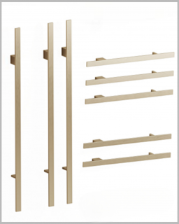 Электрический полотенцесушитель Broner Scompartimento SM.007.170.0000.МG 170 см с кнопкой золото матовое