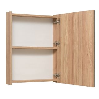 Зеркальный шкаф Runo графит Лада 50 (00-00001160)