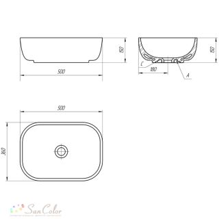 Раковина Cersanit Moduo 50 Square