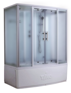 Душевая кабина Timo Standart T-6650SF Silver Fabric 150x88см