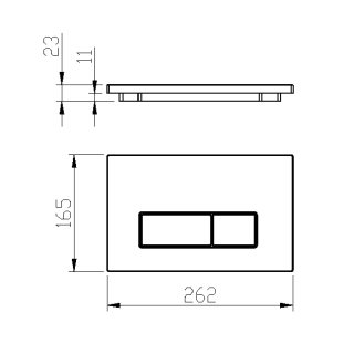 Кнопка смыва Boheme 669-NB брашированный никель