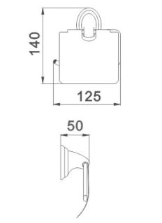 Держатель для туалетной бумаги Haiba HB1503 хром