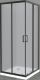Душевой уголок BelBagno Uno 90x90см чёрный UNO-195-A-2-90-P-NERO