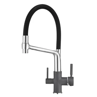 Смеситель для кухни Granula 0083, ГРАФИТ графит