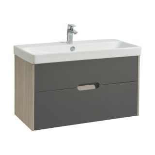 Тумба под раковину Акватон Оливия 90см грей/дуб ойстер 1A254401OLUG0