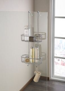 Полка двойная Timo Nelson с крючками хром 150084/00