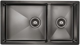 Мойка кухонная Paulmark Osser PM527844-GM воронёная сталь