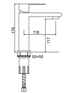 Смеситель для раковины Splenka S224.10.05 сатин