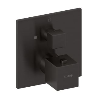 Смеситель-термостат для душа Kludi Decus 54885N275 сталь оружейная брашированная