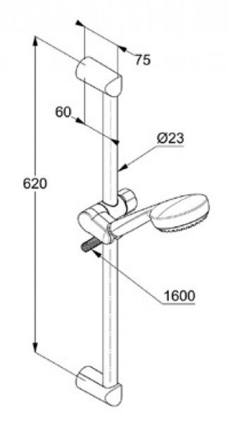 Душевой гарнитур Kludi Logo хром 6836305-00