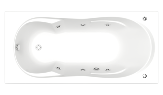 Акриловая ванна Bas Ахин 170x80 см с каркасом