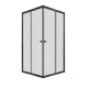 Душевой уголок Triton Вента Щ0000054477 100x100 см профиль чёрный стекло прозрачное