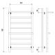 Полотенцесушитель водяной Laris Лавина 73208020 с полками П9 50x80см хром