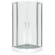 Душевой уголок Good Door Pandora R-90-T-CH стекло прозрачное с рисунком Тростник