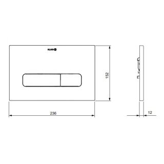 Клавиша смыва Kludi Unifix 30PP01N0 механическая брашированное золото
