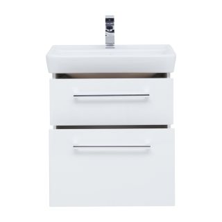 Тумба подвесная Dreja.Rus Q MAX 60 под умывальник Q-60, белый глянец