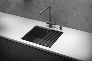 Мойка кухонная Granula 5045U, ГРАФИТ МАТОВЫЙ