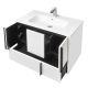 Тумба под раковину Акватон Ривьера 80см белый матовый 1A239001RVX20