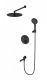 Душевой комплект Wonzon & Woghand WW-88929010-MB с термостатом чёрный матовый