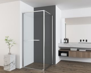 Душевой уголок Vincea Tesi VSRW-7TS9090CL, 900*900, хром, стекло прозрачное