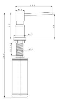 Дозатор Paulmark Kraft D003-328 бежевый