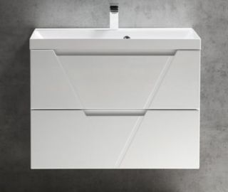 Тумба под раковину BelBagno подвесная 100x60см Bianco Lucido VITTORIA-1000-2C-SO-BL