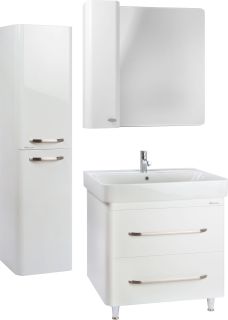 Пенал Bellezza Олимпия 35см левый белый 00000007281