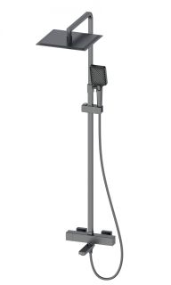 Душевая стойка Wonzon & Woghand WW-88739901-BGM с термостатом тёмный графит