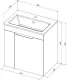 Тумба под раковину Aquanet Практика 330453 60 см белый матовый