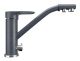Смеситель для кухни Ulgran Classic U-010-343 с дополнительным краном для питьевой воды антрацит