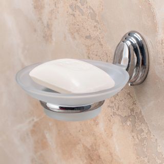 Мыльница РМС A1220 хром/матовое стекло