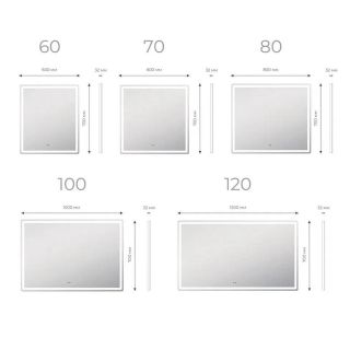 Зеркало с подсветкой Vigo Geometry Comfort 060 70 см