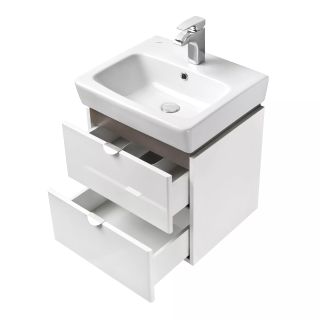 Тумба под раковину Акватон Скай 60см белый 1A238201SY010