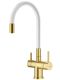 Смеситель для кухни Splenka S70.64.03 с подключением фильтра золотой сатин
