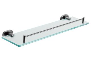 Полка стеклянная Shevanik SG5119T оружейная сталь