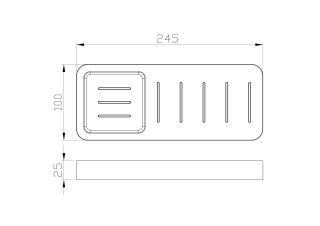Мыльница с держателем Wonzon & Woghand Lotte WW-8332-BG брашированное золото