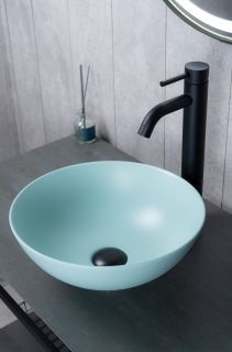 Раковина Gid 9081tifm 53402 накладная тиффани матовая 36x36x14