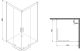Душевой уголок Parly с поддоном 90x90см чёрный ZEQ911B