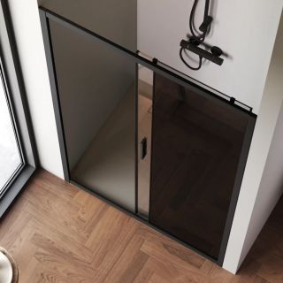 Душевая дверь Am.Pm Gem W90G-120-1-195BG 120 см цвет профиля чёрный матовый стекло тонированное