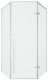 Душевой уголок Cerutti SPA C2AW 100x100см белый