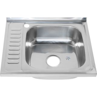 Мойка 6050 R Melana 0,8/180 правая хром с сифоном (178 t R *10)