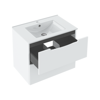 Тумба Runo Lina 60 белая под умывальник Teffy 60 (00-00004603)