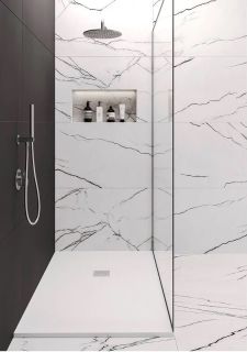 Душевой поддон Starohome Solid 1237474 100x90см белый матовый