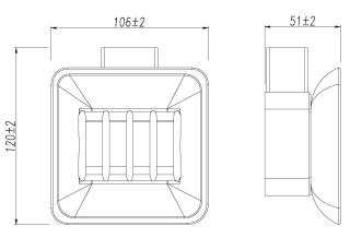 Мыльница Lemark Smooth Line 9746018 с держателем графит