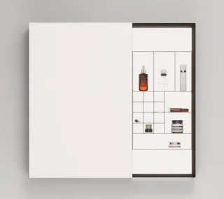 Зеркальный шкаф Black&White 929.MС800 тёмное дерево левый 75 см